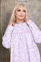 Large Size Loose Fit Winter Fleece-Lined Cotton Mother's Nightgown (Suitable up to 130 Kilos) - 5