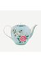 Blushing Birds Blue Porcelain Teapot 1600 ml - 4