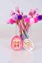 LICENSED BARBIE POMPON HEADED PENCIL, PENCILER AND OVAL ERASER STATIONERY SET - 2