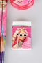 LICENSED BARBIE 5-PIECE LEAD PENCIL, ERASER AND HEARTED PENCILER SET - 3
