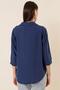 Polo Neck Three Quarter Sleeve Ayrobin Blouse - 4