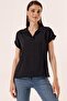 Polo Neck Double Sleeve Ayrobin Blouse