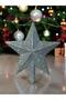 Christmas Pine Tree Hill Silver Color Bright 15 cm Gray Color Christmas Hill Star - 5