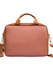 Laptop Briefcase A4 12.5 Inch Waterproof, Impact Resistant, Vegan Leather Autumn Shawl Pattern Brown - 3