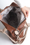 Women's Daily Soft Leather Shoulder Cross Sleeve Bag - 4