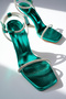 WOMEN'S STONE SINGLE STRAP HEEL SHOES - 4