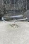 Glamor Kand Silver Footed Glass Serving Plate & Cookie Dessert Food Presentation - 3