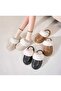 Rain Sheepskin Flat Sole Women's House Slippers - 6