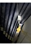 Nivemeshome Inci V-515 Dark Blue Background Curtain 1/3 Close Pleated Curtain Apm - 6