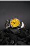 Vortex Silver Yellow Steel Wristwatch - 2