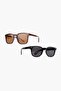 Double Set Lorraine Black-Dark Brown Sunglasses