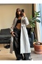 Gray Long Trench Coat That Can Be Used as Two Pieces - 4