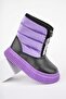 Candy Guaranteed Baby Comfortable Fit Front Zippered Fur Inside Rain and Snow Boots