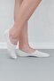 3 Pack White/Gray/Black Bamboo Silicone Plain Women'S/Men's Ballerina Socks - 6