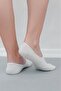 2 Pairs - White Bamboo Silicone Plain Women'S/Men's Ballerina Socks - 4