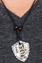 Chinese Dragon Dragon Embossed White Necklace - 2
