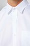 Classic Fit Regular Fit Easy Ironing Sweat Absorbing Breathable Texture Tie Four Seasons White Men's Shirt - 3