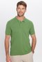 Men's Slim Fit Slim Fit Cotton Soft Textured Cool Fabric Plain Pique Green Polo Neck T-Shirt - 5