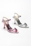 Latina Series Thin Heeled Buckle Women's Evening Dress Shoes - 7