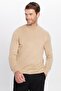 Men's Slim Fit Slim Fit Half Turtleneck Plain Stone Knitwear Sweater - 3