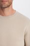 Unisex Oversize Wide Cut Cotton Soft Textured Fleece Basic Stone Color Crew Neck Sweatshirt - 5