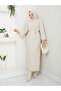 Wonderful Lacing Belted Knitwear Dress - 4