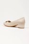Women's Beige Faux Leather Short Heel Stiletto Buckle - 3