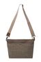 Brown Clutch Waxed Canvas Adjustable Strap Portfolio Waxed Canvas Women's Hand and Shoulder Bag - 3