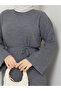 Wonderful Lacing Belted Knitwear Dress - 2