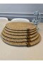 Jute, American Service, 6 Plates, 1 Bread Basket, Plate Base, Plate Set, Modern Lux Presentation, - 5
