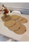 Jute, American Service, 6 Plates, 1 Bread Basket, Plate Base, Plate Set, Modern Lux Presentation,