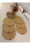 Jute, American Service, 6 Plates, 1 Bread Basket, Plate Base, Plate Set, Modern Lux Presentation, - 2