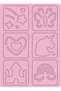 Scraper set with stencils - Unicorns - 3