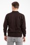 Men's Middle-Aged and over Knitwear Knitted Acrylic Zippered Winter Dad Cardigan 2062-Brown Color - 3