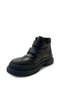 565 Orthopedic 100% Genuine Leather Young Black/Khaki Banded Boots - 3