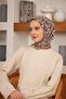 Baroq Pattern Scarf Dark Mink - 3