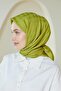 نمط المونوغرام وشاح الجاكار التفاح الأخضر - 5