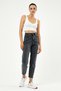 Smoked High Waist Mom Jeans Women's Boyfriend Lycra Recovery Jeans - 2