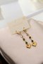 Colorful Dangle Heart Steel Earrings