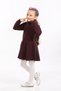Girl's Hair Braided Turtleneck Knitwear Dress - 4