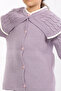 Girl's Buttoned Cape Collar Knitwear Cardigan - 4