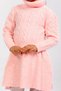 Girl's Hair Braided Turtleneck Knitwear Dress - 5