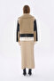 Black Plush Belted Leather Jacket - 5