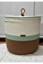 35X35 Handmade Lined and Covered Children's Room Dirty Laundry Basket - 3