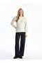 Lcw Comfort Crew Neck Self-Patterned Women's Knitwear Sweater (W4) - 2
