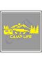 Camp Life Sticker 120X50 1 Piece Auto Sticker - Camping Caravan Sticker Wall Sticker - 2