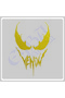 16X12 cm Venom Sticker - Car, Motorcycle, Helmet, Laptop, Glass Written - 2