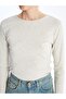 Crew Neck Plain Long Sleeve Women's Bodysuit (W4) - 3
