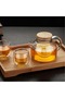 900 ml Heat Resistant Glass Herbal Tea Pot with Bamboo Lid Glass Jug - 4
