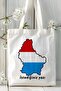 Flag of Luxemburg Printed Shoulder Bag Model - 2